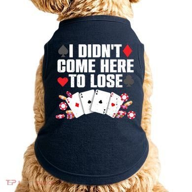 Cool Poker Player Art Casino Lover Gamblers Doggie Tank