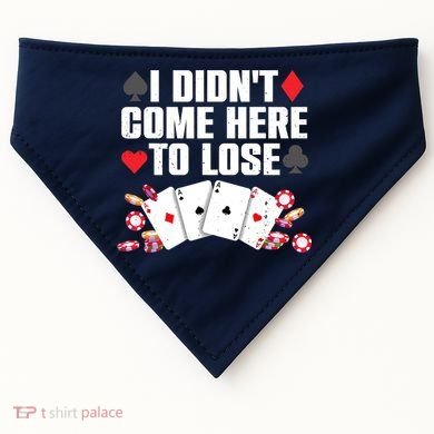 Cool Poker Player Art Casino Lover Gamblers USA-Made Doggie Bandana