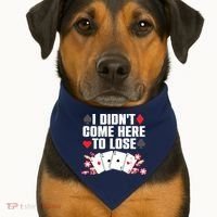 Cool Poker Player Art Casino Lover Gamblers USA-Made Doggie Bandana thumb 1