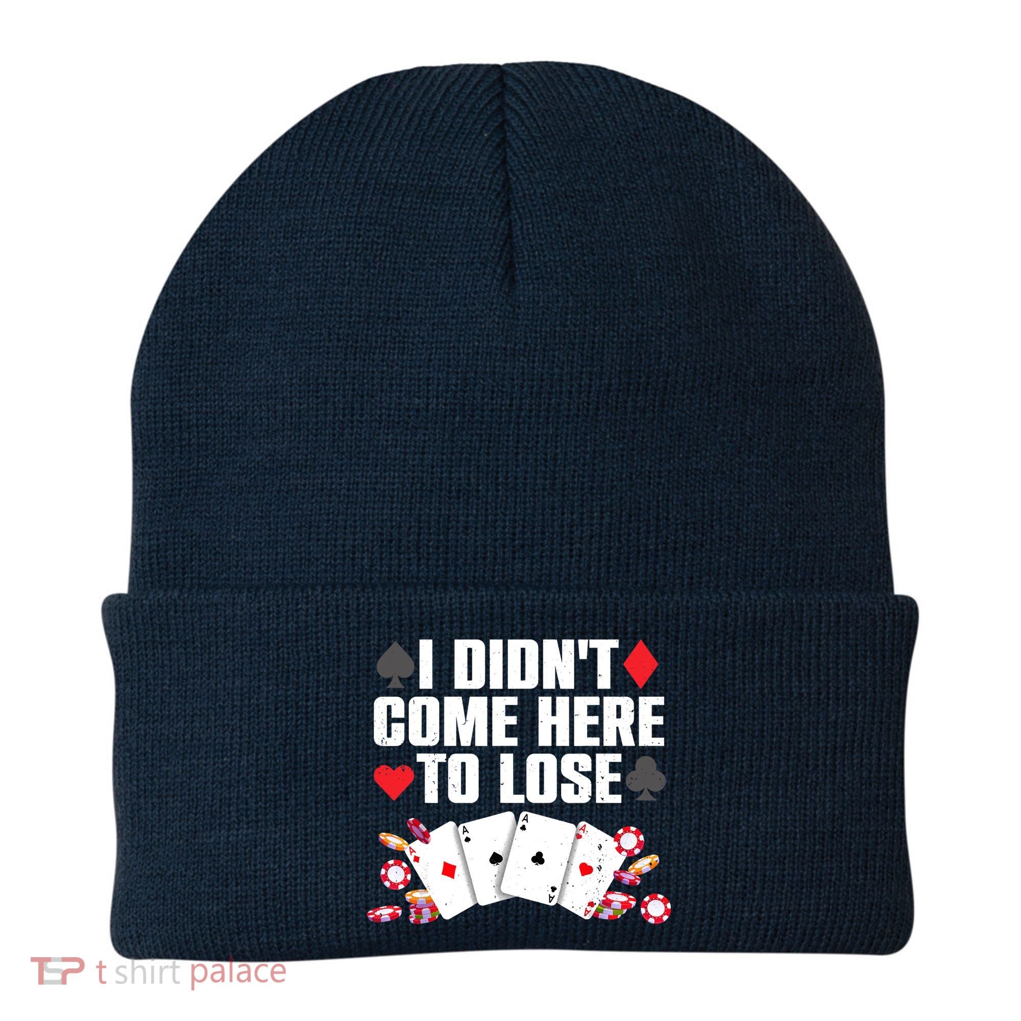 Cool Poker Player Art Casino Lover Gamblers Beanie