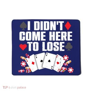 Cool Poker Player Art Casino Lover Gamblers Mousepad