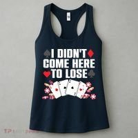 Cool Poker Player Art Casino Lover Gamblers Women's Tank Top thumb 3