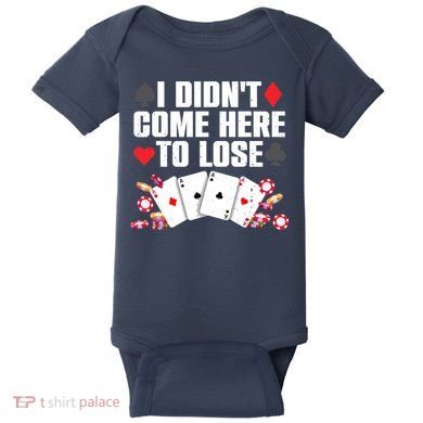 Cool Poker Player Art Casino Lover Gamblers Baby Bodysuit