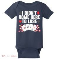 Cool Poker Player Art Casino Lover Gamblers Baby Bodysuit thumb 0