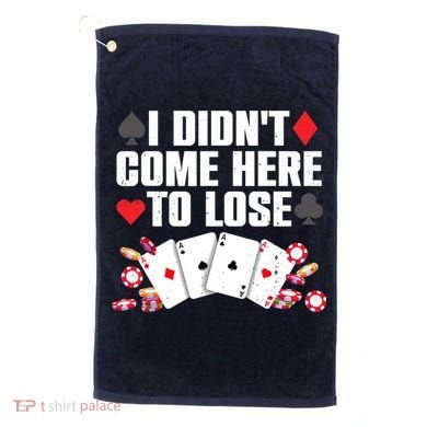 Cool Poker Player Art Casino Lover Gamblers Golf Towel