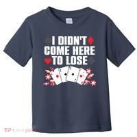 Cool Poker Player Art Casino Lover Gamblers Toddler T-Shirt thumb 0
