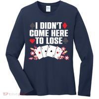 Cool Poker Player Art Casino Lover Gamblers Women's Long Sleeve Shirt thumb 0