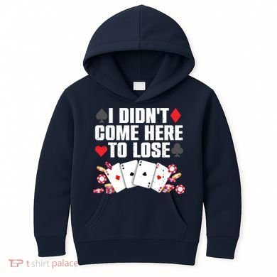 Cool Poker Player Art Casino Lover Gamblers Kids Hoodie