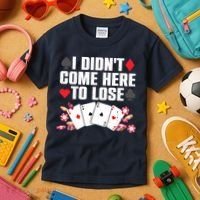 Cool Poker Player Art Casino Lover Gamblers Kids T-Shirt thumb 3