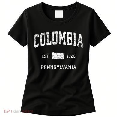 Columbia Pennsylvania PA Vintage Athletic Sports Design Women's T-Shirt
