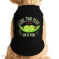 Cute Pea Pod Like Two Peas In A Pod Idiom Doggie Tank thumb 0