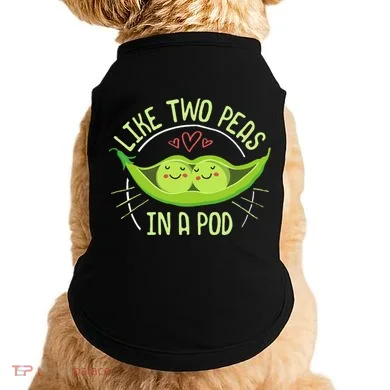 Cute Pea Pod Like Two Peas In A Pod Idiom Doggie Tank