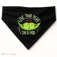 Cute Pea Pod Like Two Peas In A Pod Idiom USA-Made Doggie Bandana thumb 0