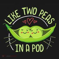 Cute Pea Pod Like Two Peas In A Pod Idiom USA-Made Doggie Bandana thumb 2