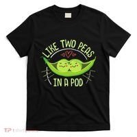 Cute Pea Pod Like Two Peas In A Pod Idiom T-Shirt thumb 0