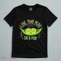 Cute Pea Pod Like Two Peas In A Pod Idiom T-Shirt thumb 5