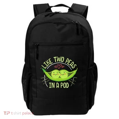 Cute Pea Pod Like Two Peas In A Pod Idiom Backpack