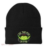 Cute Pea Pod Like Two Peas In A Pod Idiom Beanie thumb 0