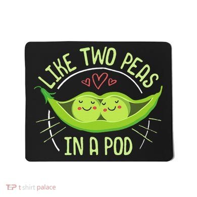 Cute Pea Pod Like Two Peas In A Pod Idiom Mousepad