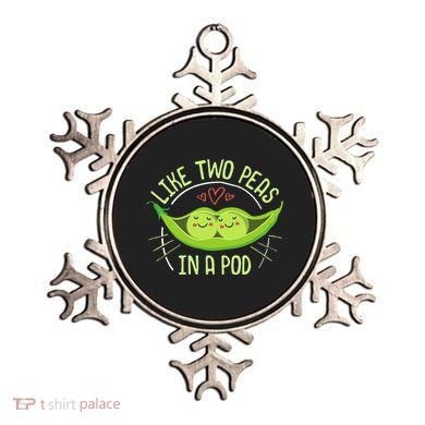 Cute Pea Pod Like Two Peas In A Pod Idiom Ornament
