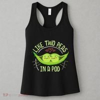 Cute Pea Pod Like Two Peas In A Pod Idiom Women's Tank Top thumb 3