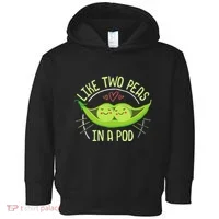 Cute Pea Pod Like Two Peas In A Pod Idiom Toddler Hoodie thumb 0