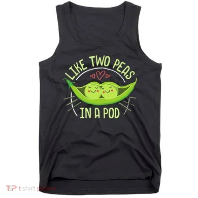 Cute Pea Pod Like Two Peas In A Pod Idiom Tank Top