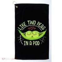 Cute Pea Pod Like Two Peas In A Pod Idiom Golf Towel thumb 0