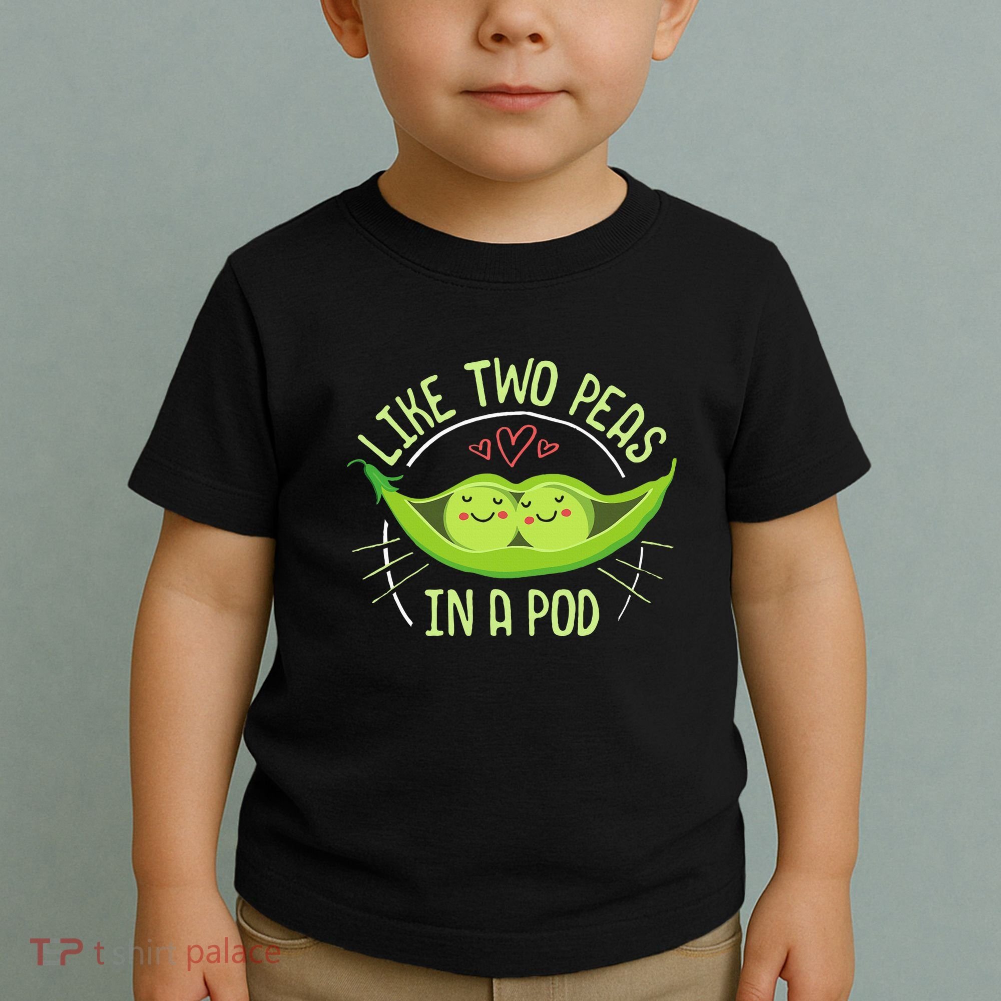 Cute Pea Pod Like Two Peas In A Pod Idiom Toddler T-Shirt