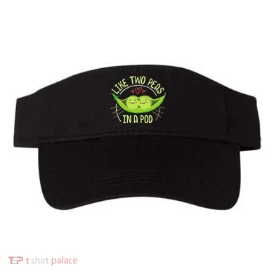 Cute Pea Pod Like Two Peas In A Pod Idiom Visor