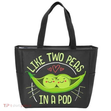 Cute Pea Pod Like Two Peas In A Pod Idiom Tote Bag