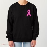 Cute Pink Ribbon Breast Cancer Awareness Women's Sweatshirt thumb 0