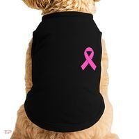 Cute Pink Ribbon Breast Cancer Awareness Doggie Tank thumb 0