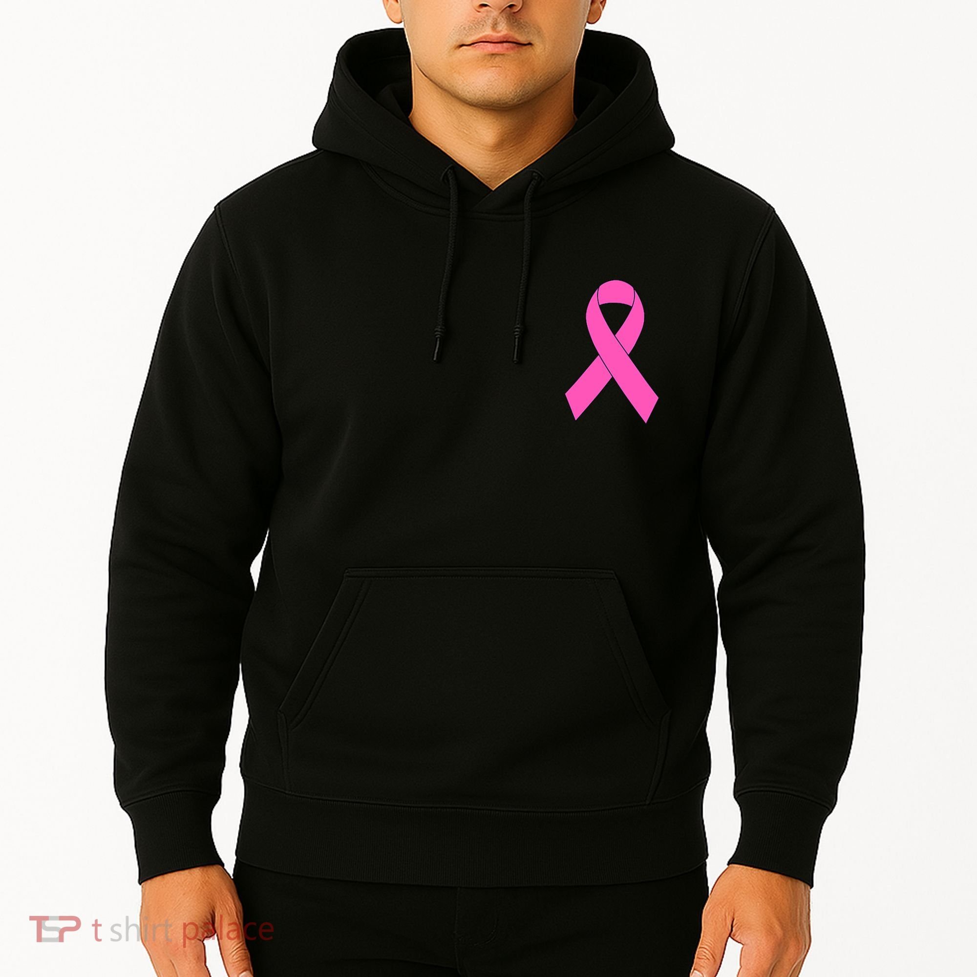 Cute Pink Ribbon Breast Cancer Awareness Hoodie