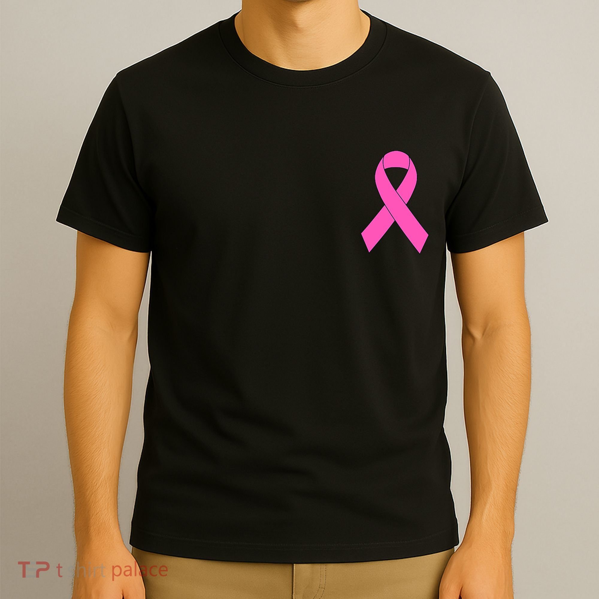 Cute Pink Ribbon Breast Cancer Awareness T-Shirt