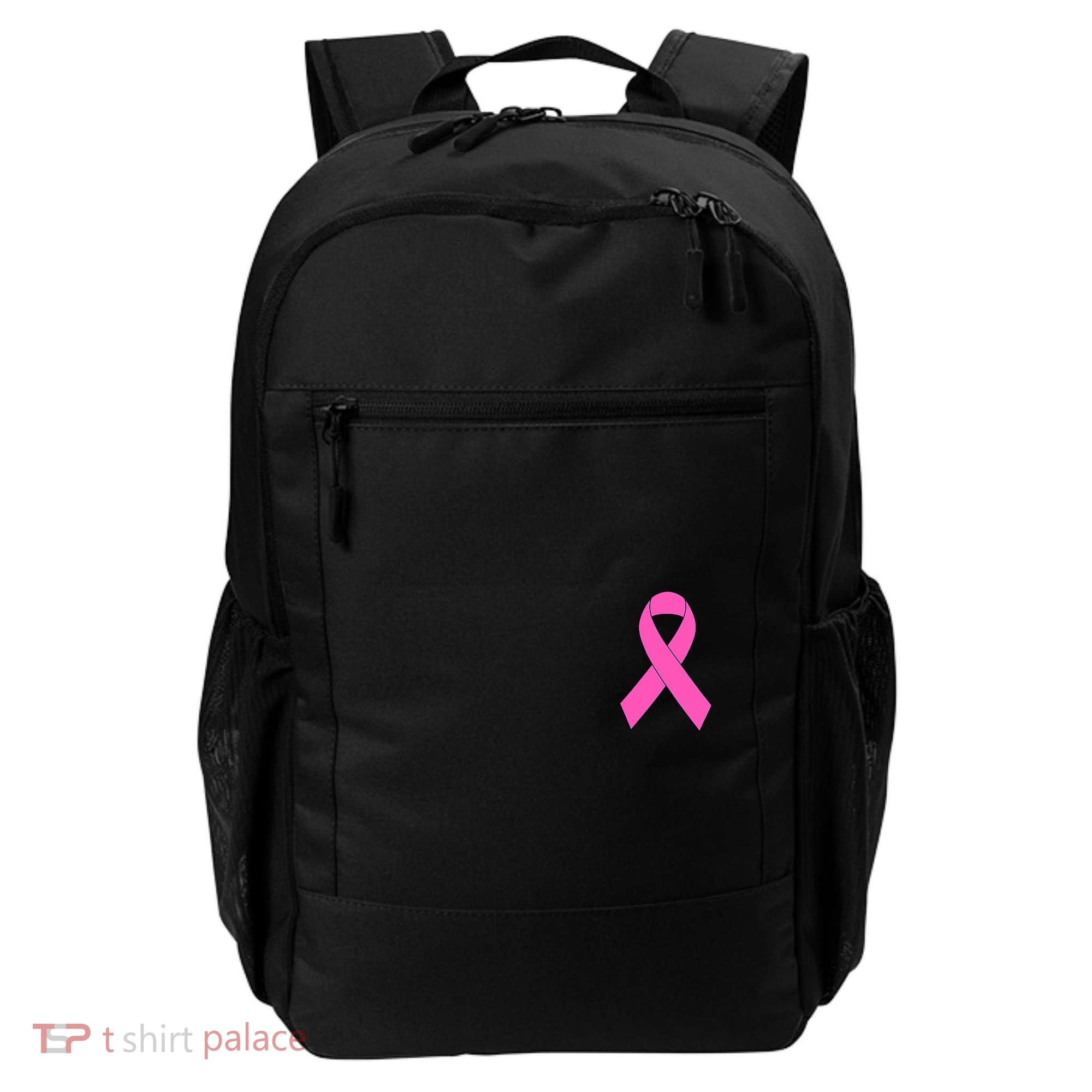Cute Pink Ribbon Breast Cancer Awareness Backpack