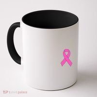 Cute Pink Ribbon Breast Cancer Awareness Coffee Mug thumb 0