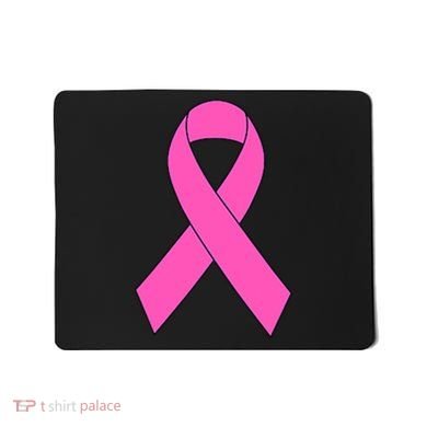 Cute Pink Ribbon Breast Cancer Awareness Mousepad