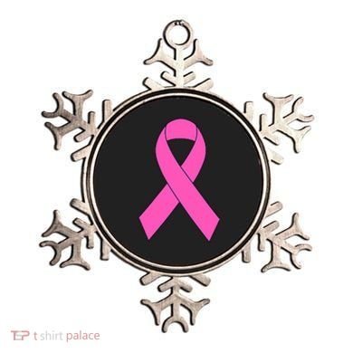 Cute Pink Ribbon Breast Cancer Awareness Ornament
