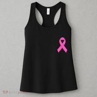 Cute Pink Ribbon Breast Cancer Awareness Women's Tank Top thumb 3