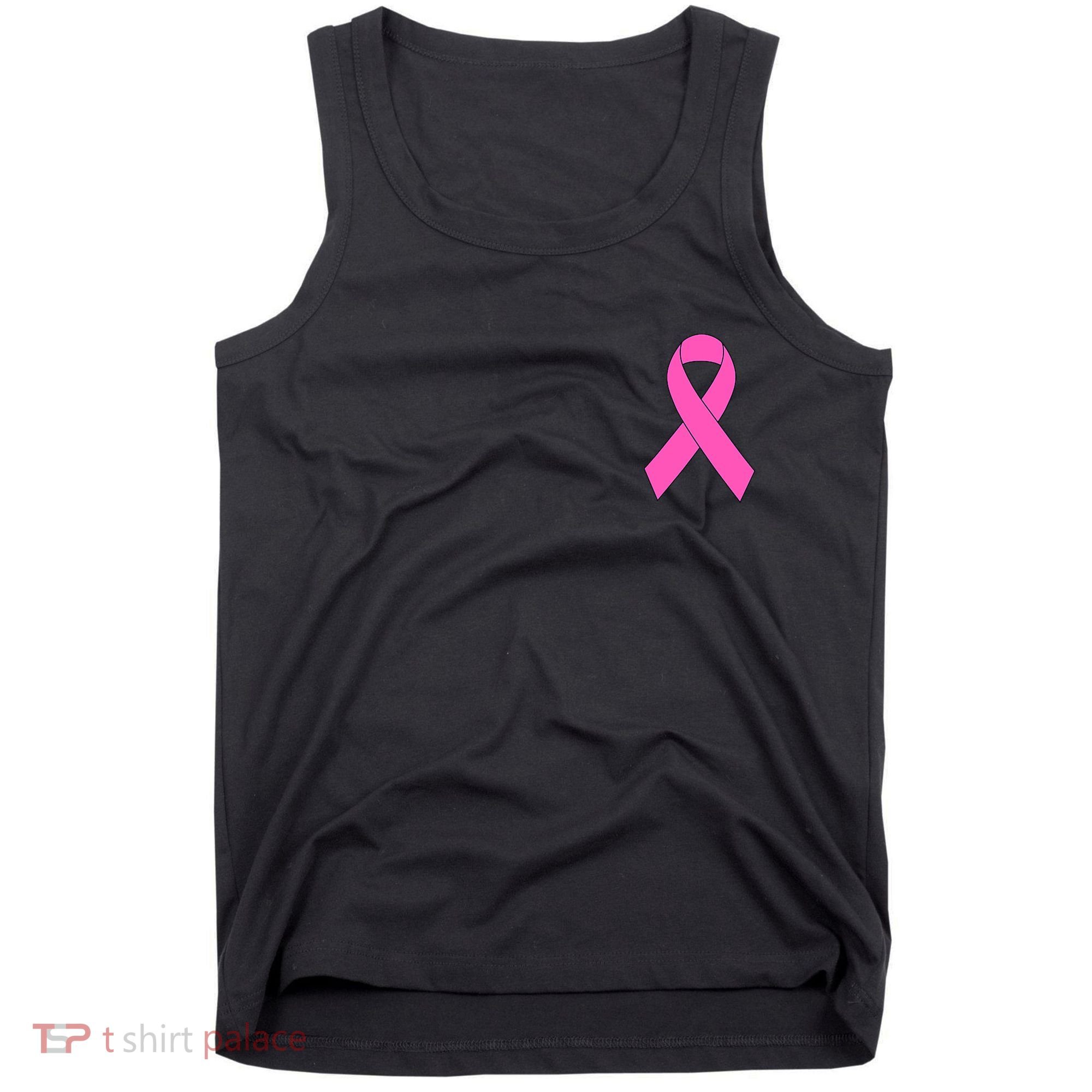 Cute Pink Ribbon Breast Cancer Awareness Tank Top