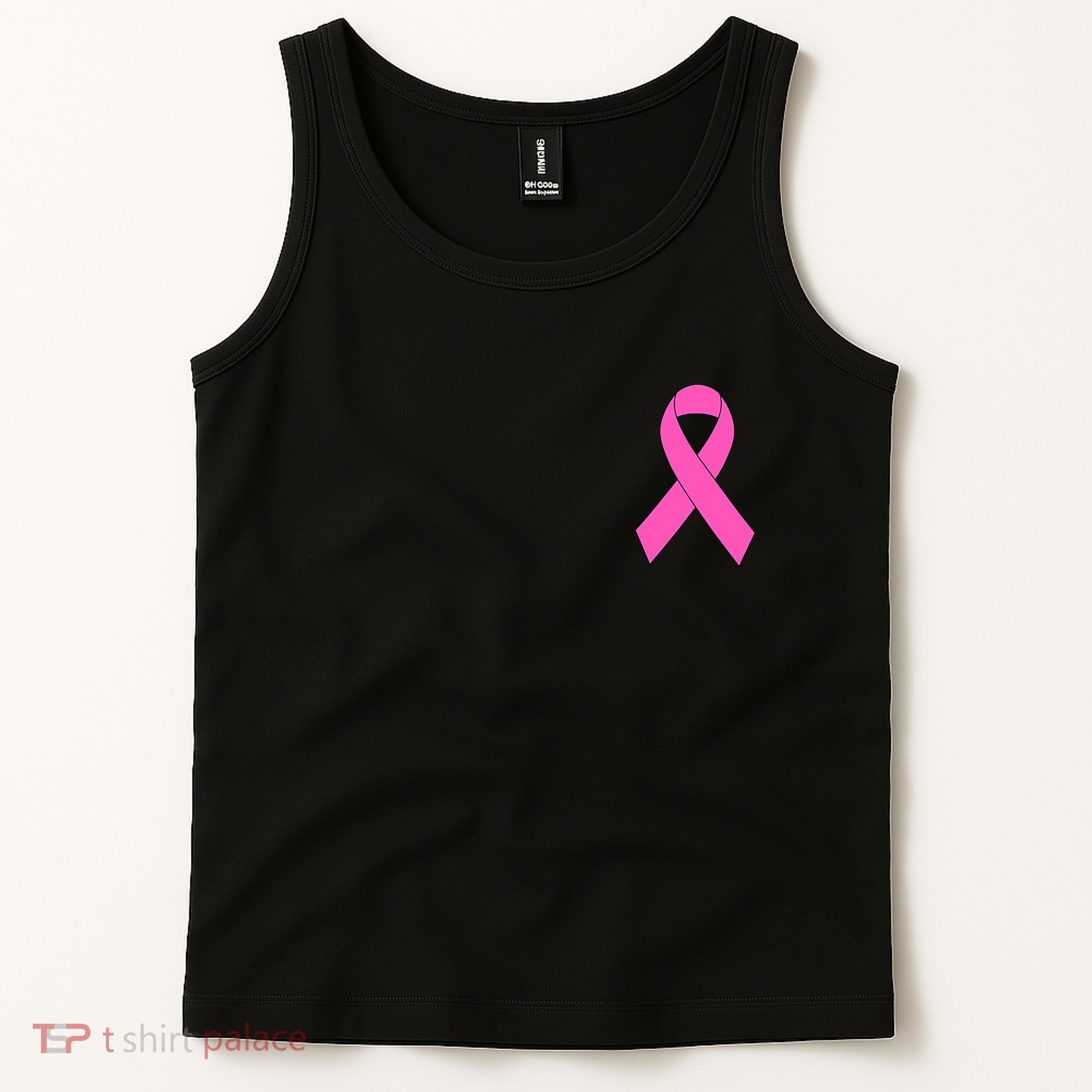 Cute Pink Ribbon Breast Cancer Awareness Tank Top