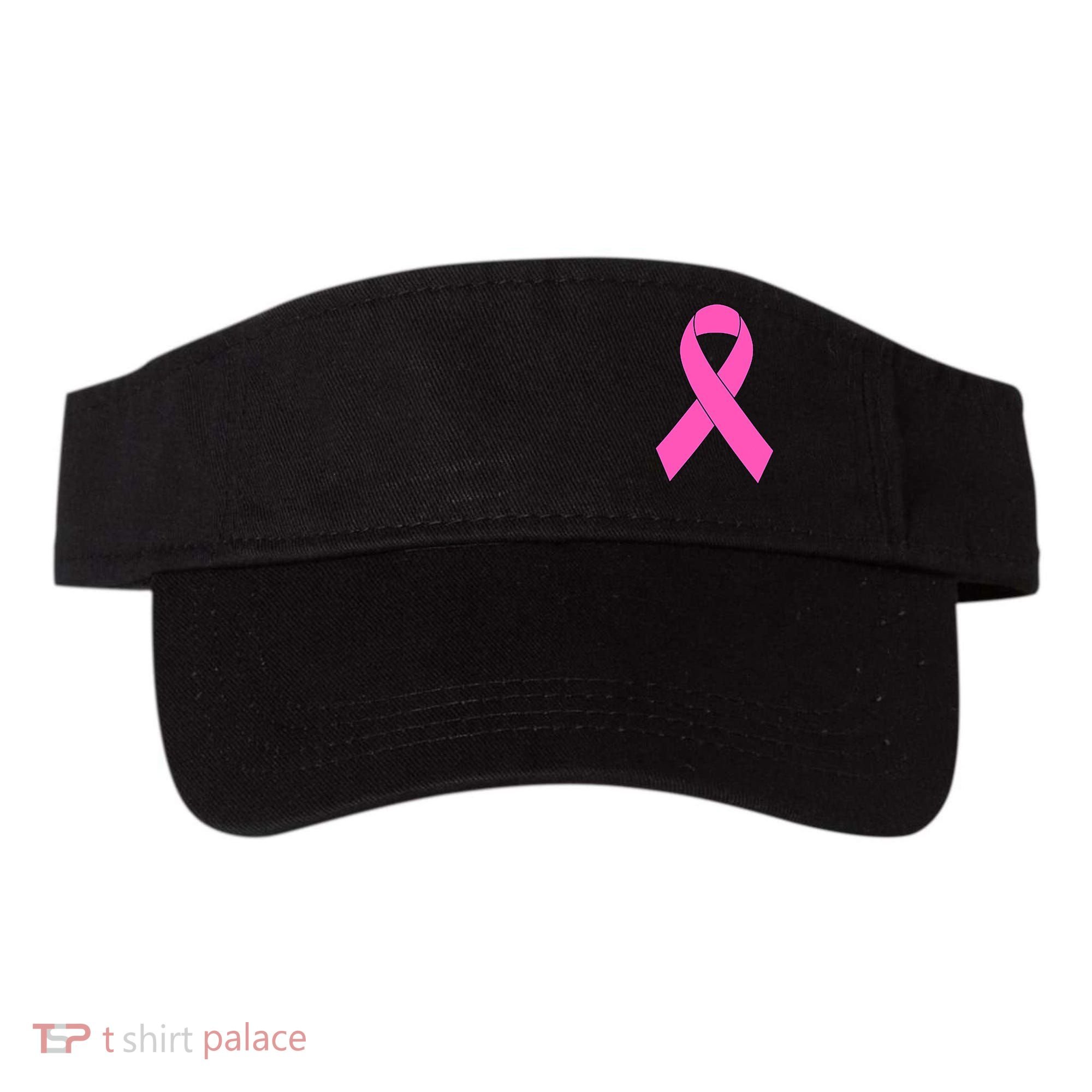 Cute Pink Ribbon Breast Cancer Awareness Visor