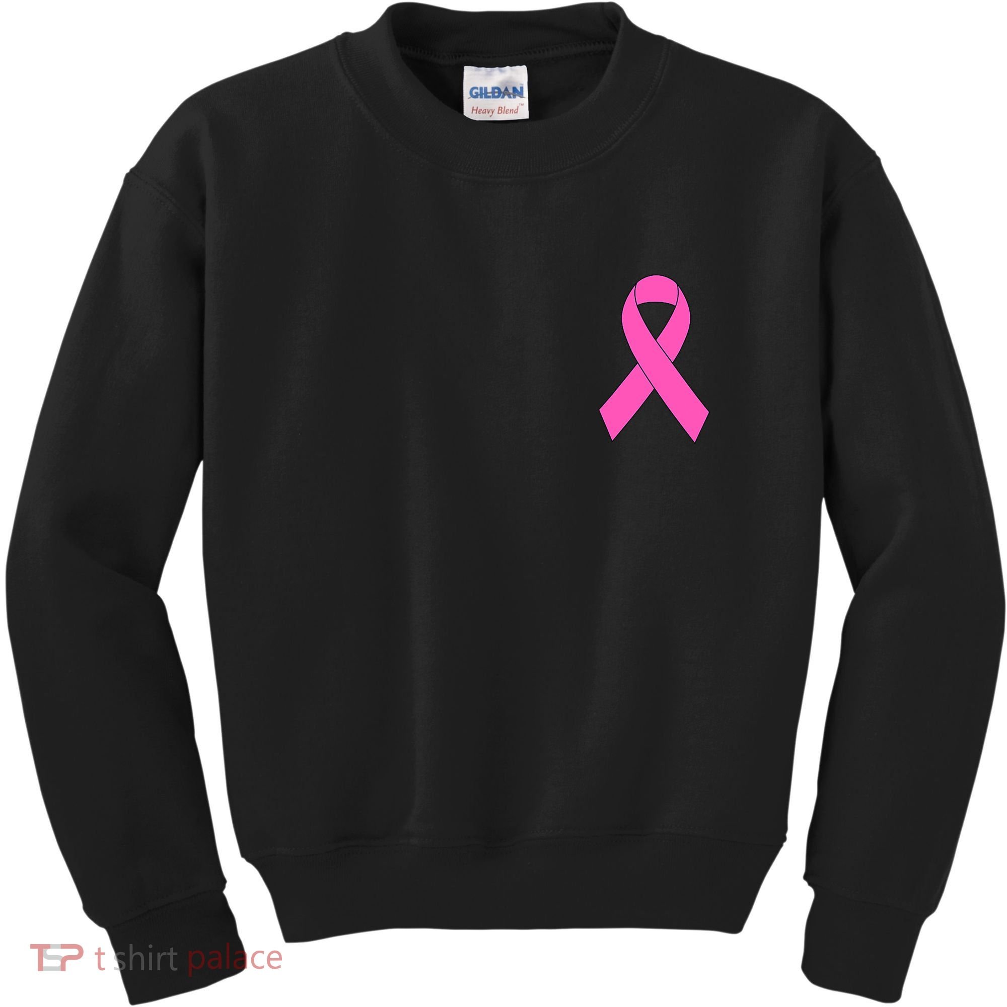 Cute Pink Ribbon Breast Cancer Awareness Kids Sweatshirt