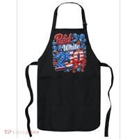 Cute Patriotic Red White And 250 Celebrate America's 250th Birthday Apron thumb 0