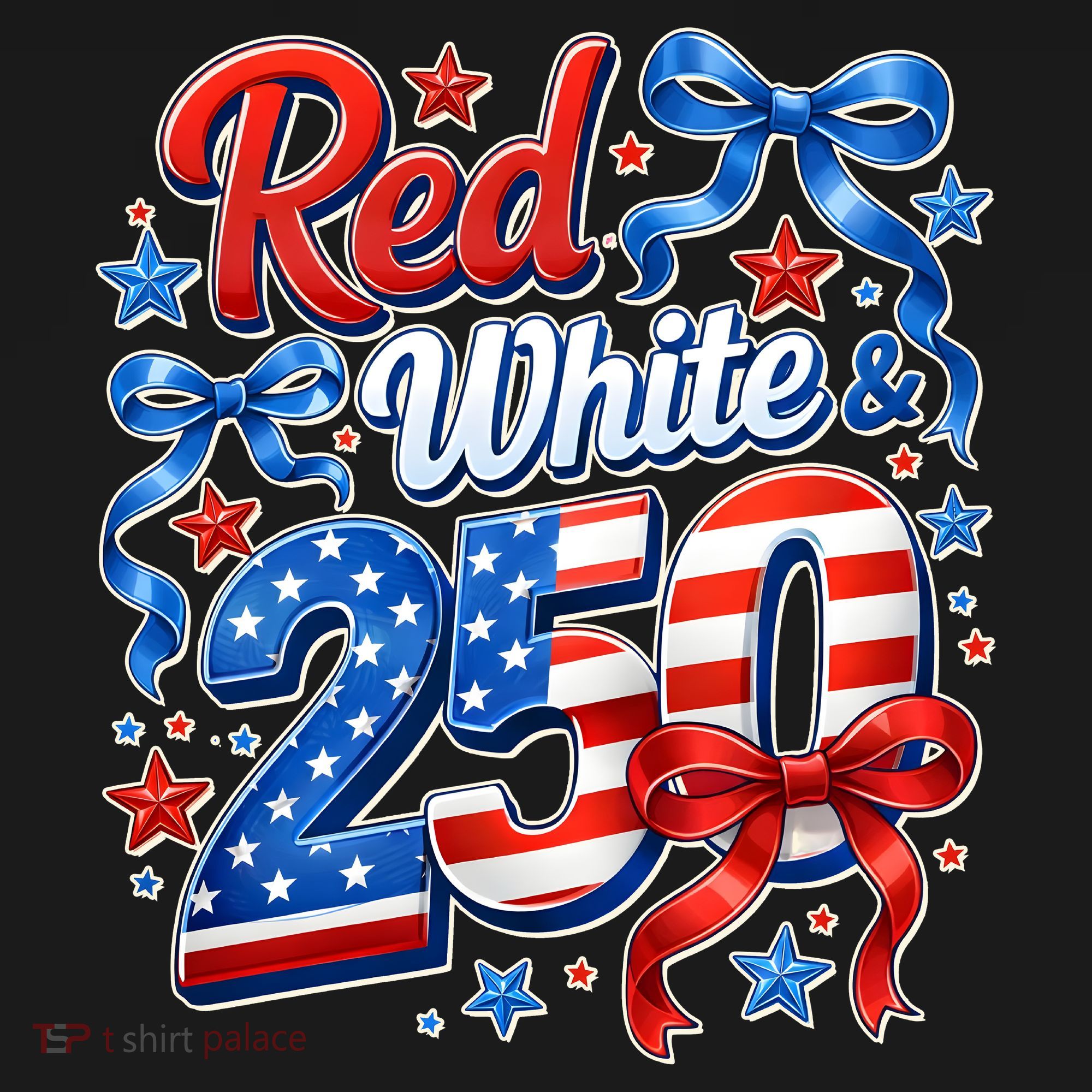 Cute Patriotic Red White And 250 Celebrate America's 250th Birthday Women's Tank Top