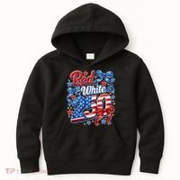 Cute Patriotic Red White And 250 Celebrate America's 250th Birthday Kids Hoodie thumb 0