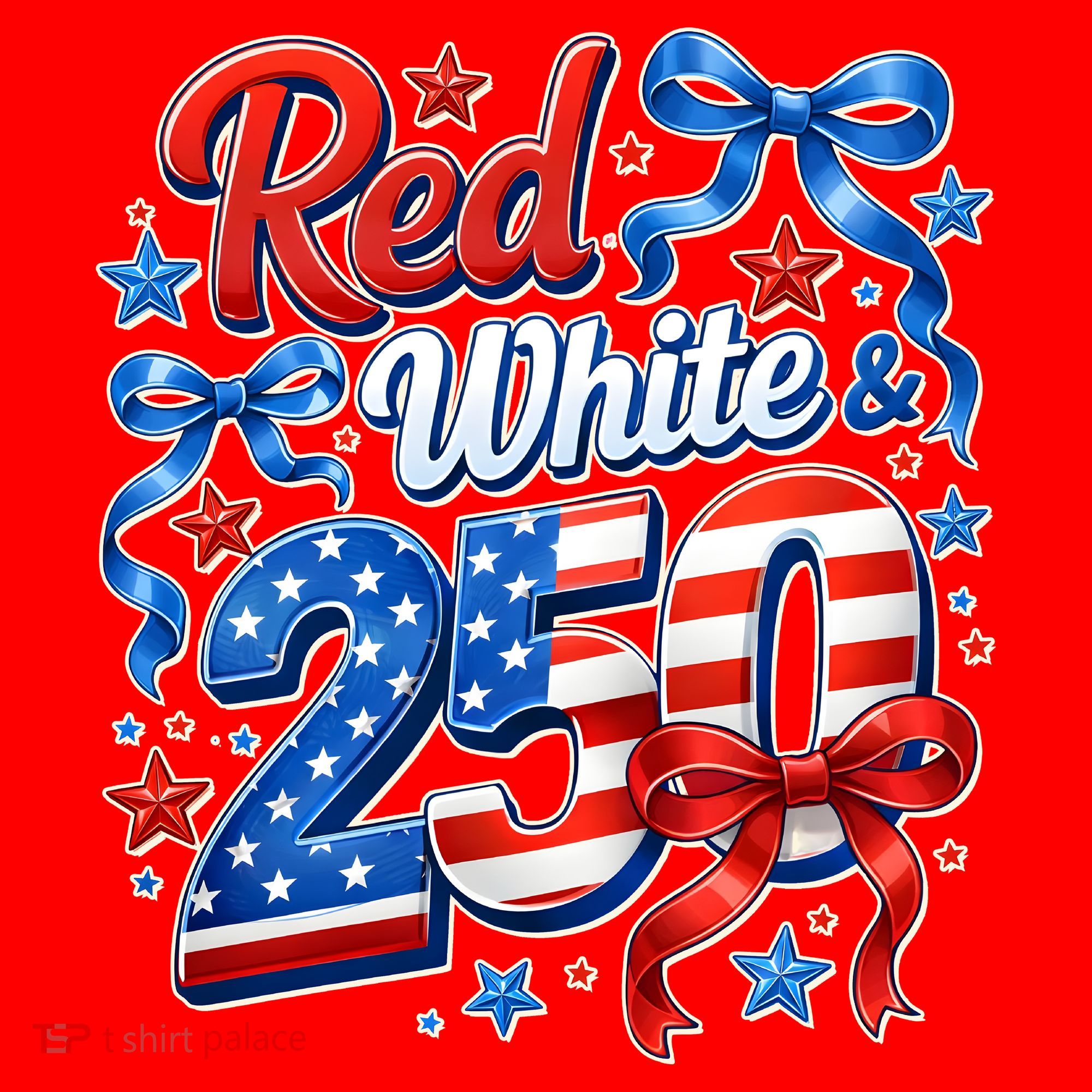 Cute Patriotic Red White And 250 Celebrate America's 250th Birthday Santa Hat