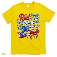 Cute Patriotic Red White And 250 Celebrate America's 250th Birthday T-Shirt thumb 0