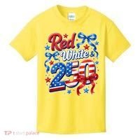 Cute Patriotic Red White And 250 Celebrate America's 250th Birthday Kids T-Shirt thumb 0